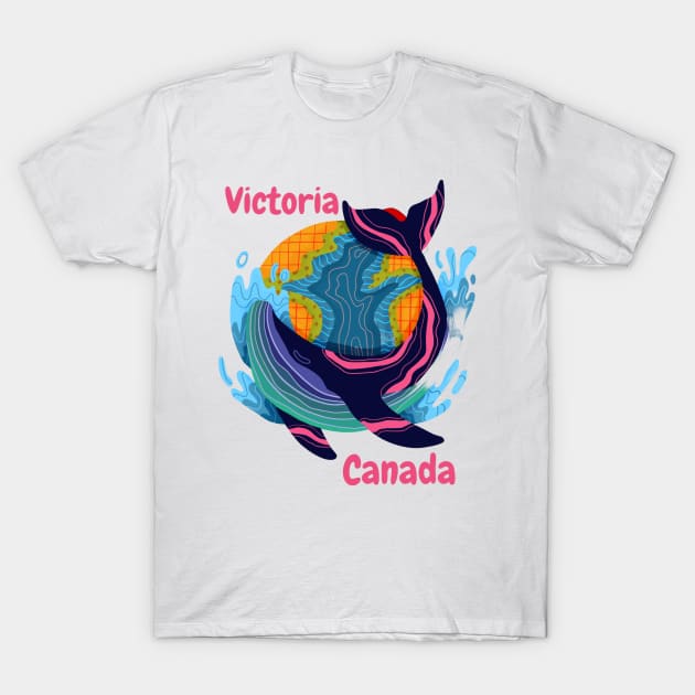 Victoria Canada Humpback Whale T-Shirt by Aspectartworks